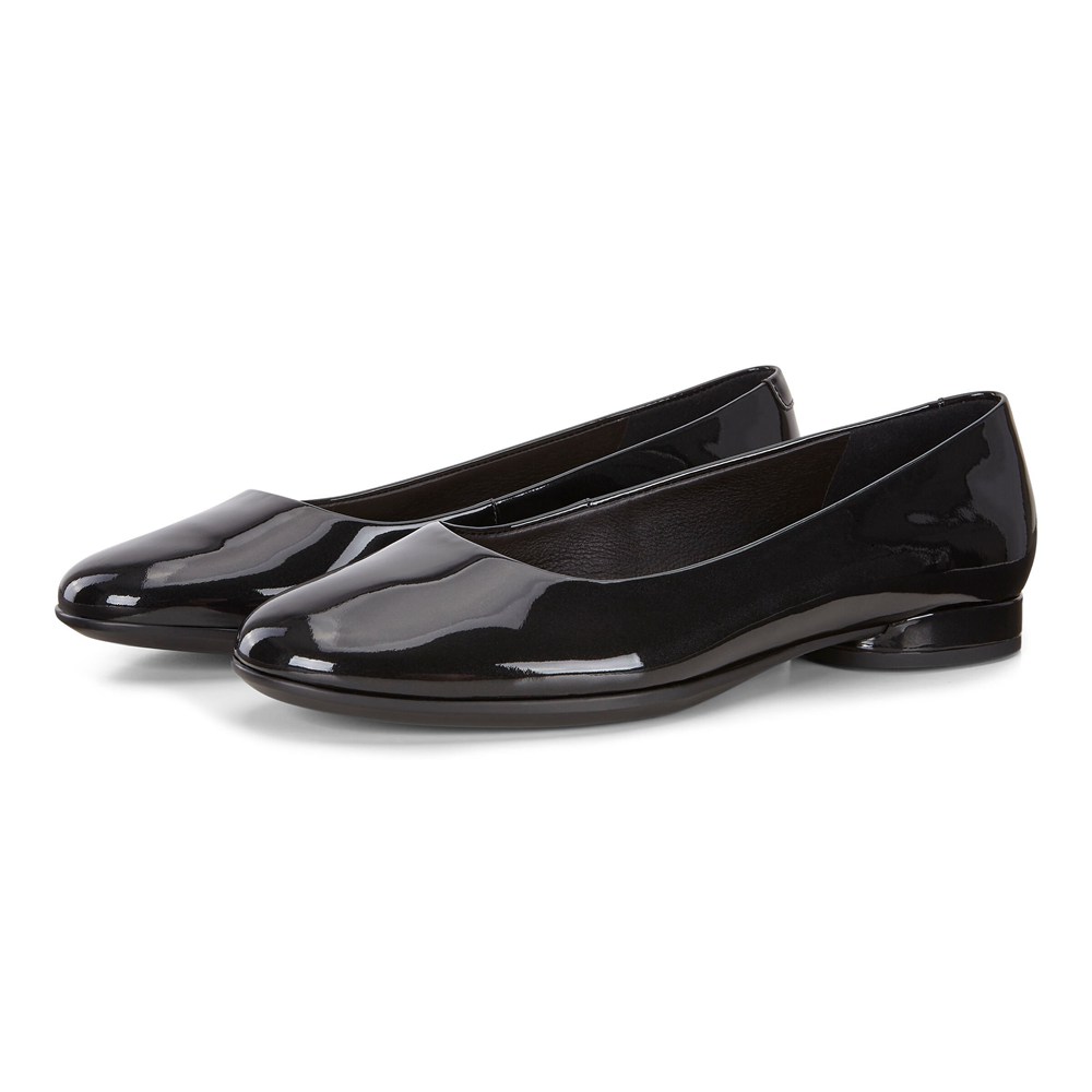 ECCO Womens Ballerinas Black - Anal - AOV-753180